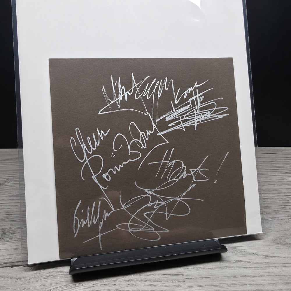 Rolling Stones‎ Autographed 5x5 Card All 5 Signatures World Wide Graphs COA